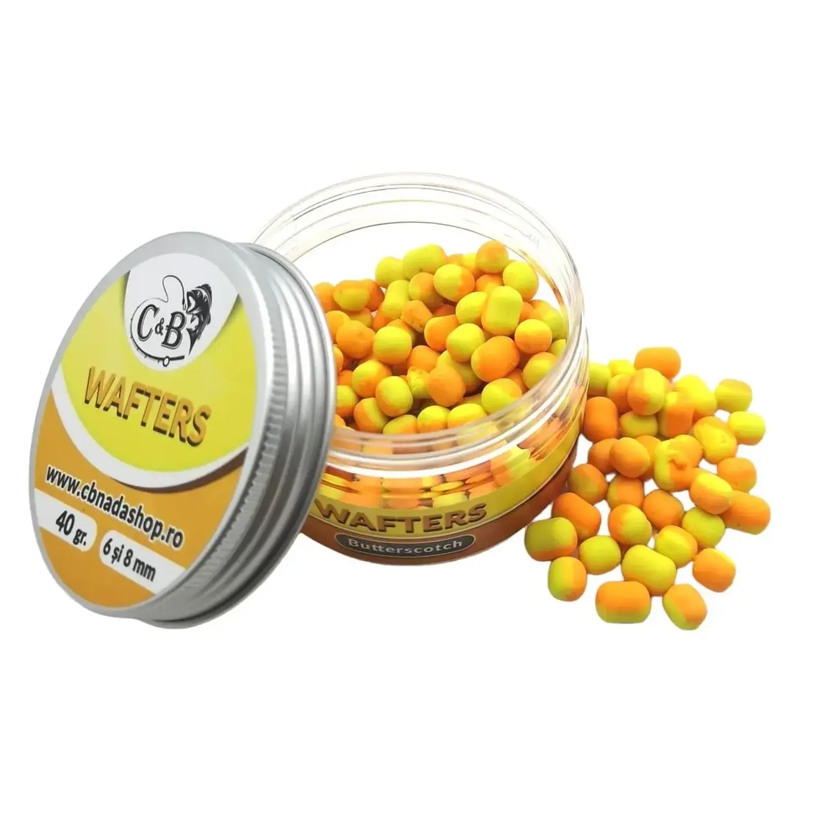Wafters, Pop-up - Wafters C&B Butterscotch 6/8mm 40g Bicolor Galben Portocaliu