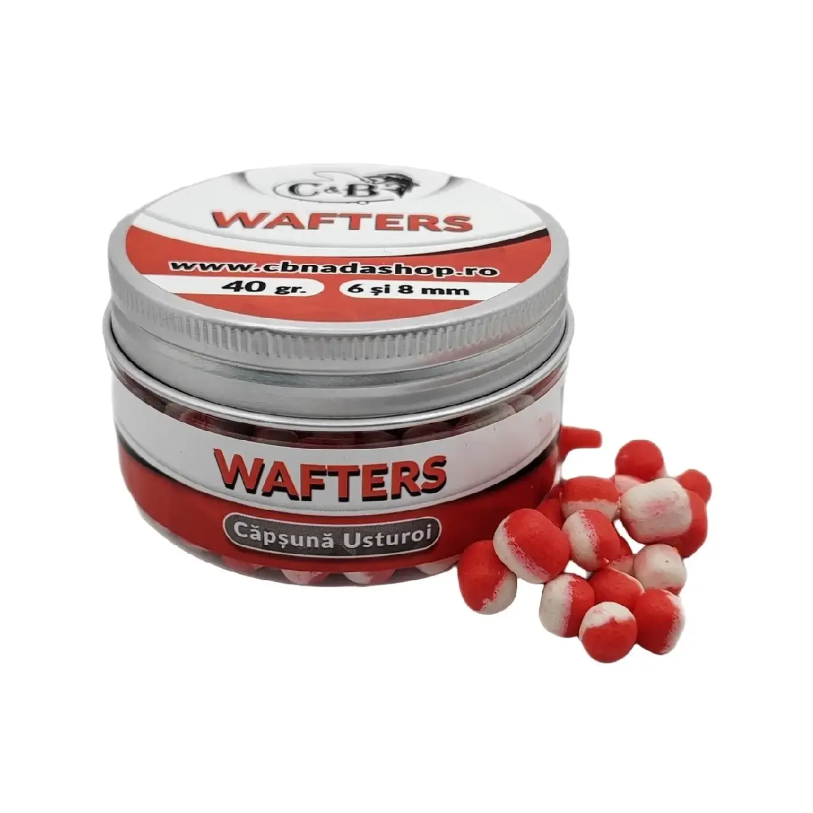 Wafters, Pop-up - Wafters C&B Căpșună Usturoi 6/8mm 40g