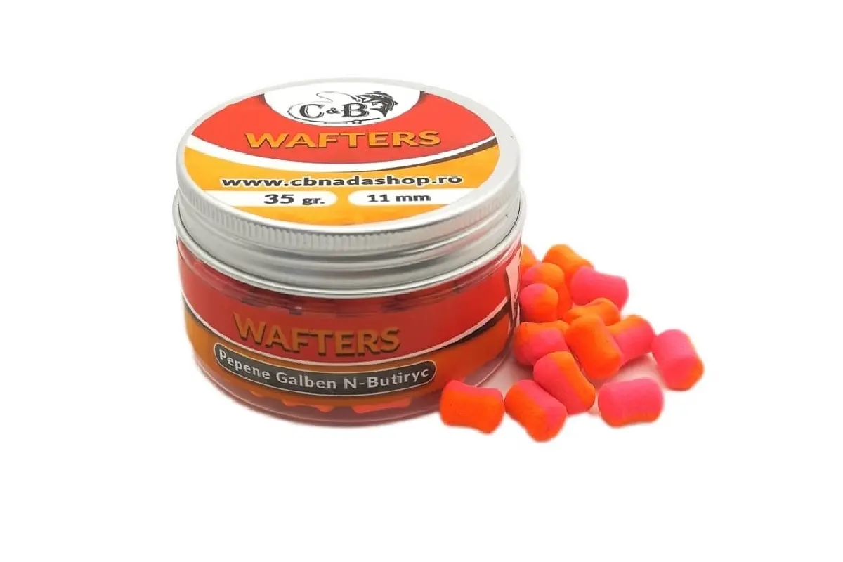 MOMELI DE CÂRLIG - Wafters C&B Pepene Galben N-Butyric 11mm 35g