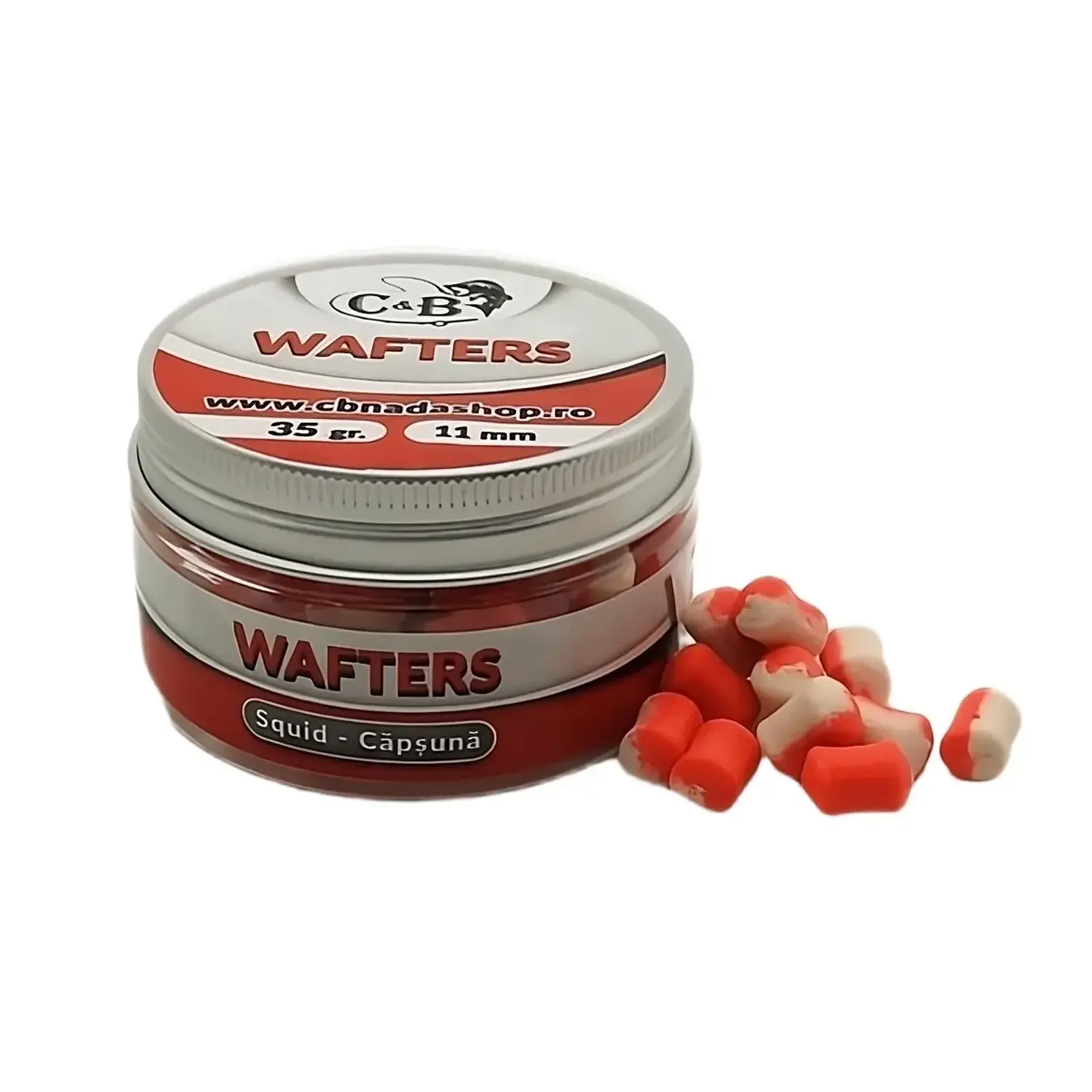 Wafters, Pop-up - Wafters C&B Squid Căpșună 11mm 35g