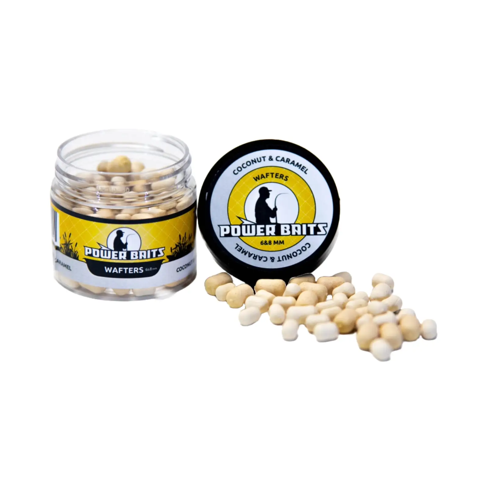 Wafters, Pop-up - Wafters Power Baits Cocos și Caramel 6-8mm Alb