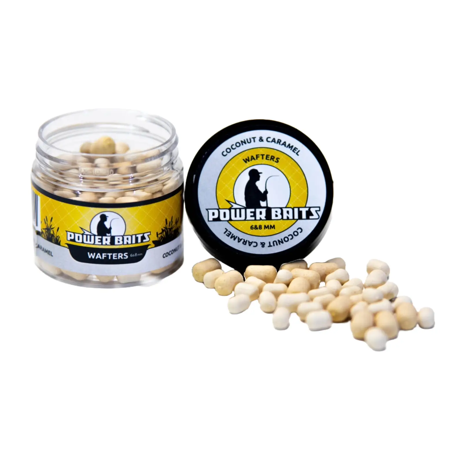 Wafters, Pop-up - Wafters Power Baits Cocos și Caramel 6-8mm Alb