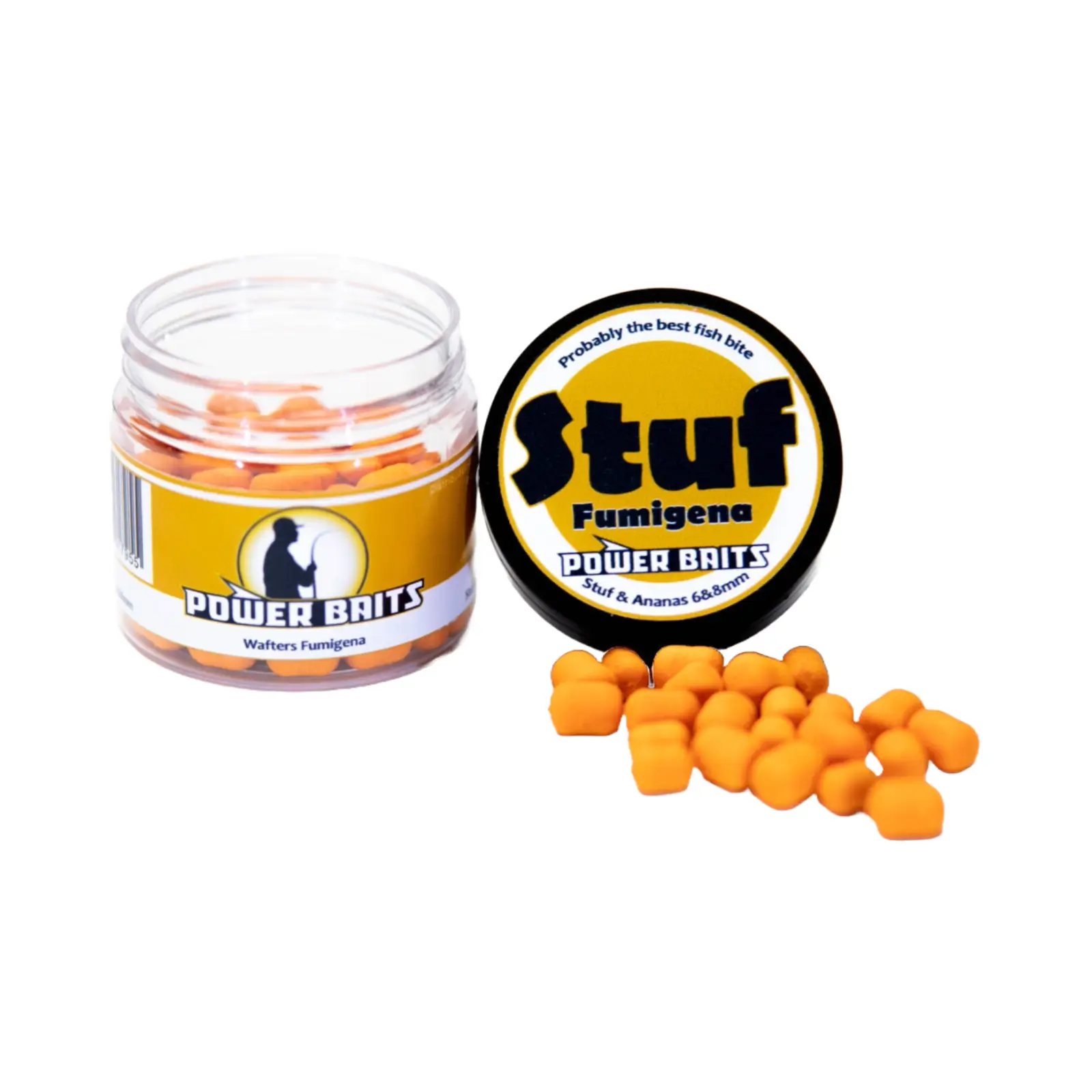 Wafters, Pop-up - Wafters Power Baits Fumigenă Stuf și Ananas 6-8mm Portocaliu