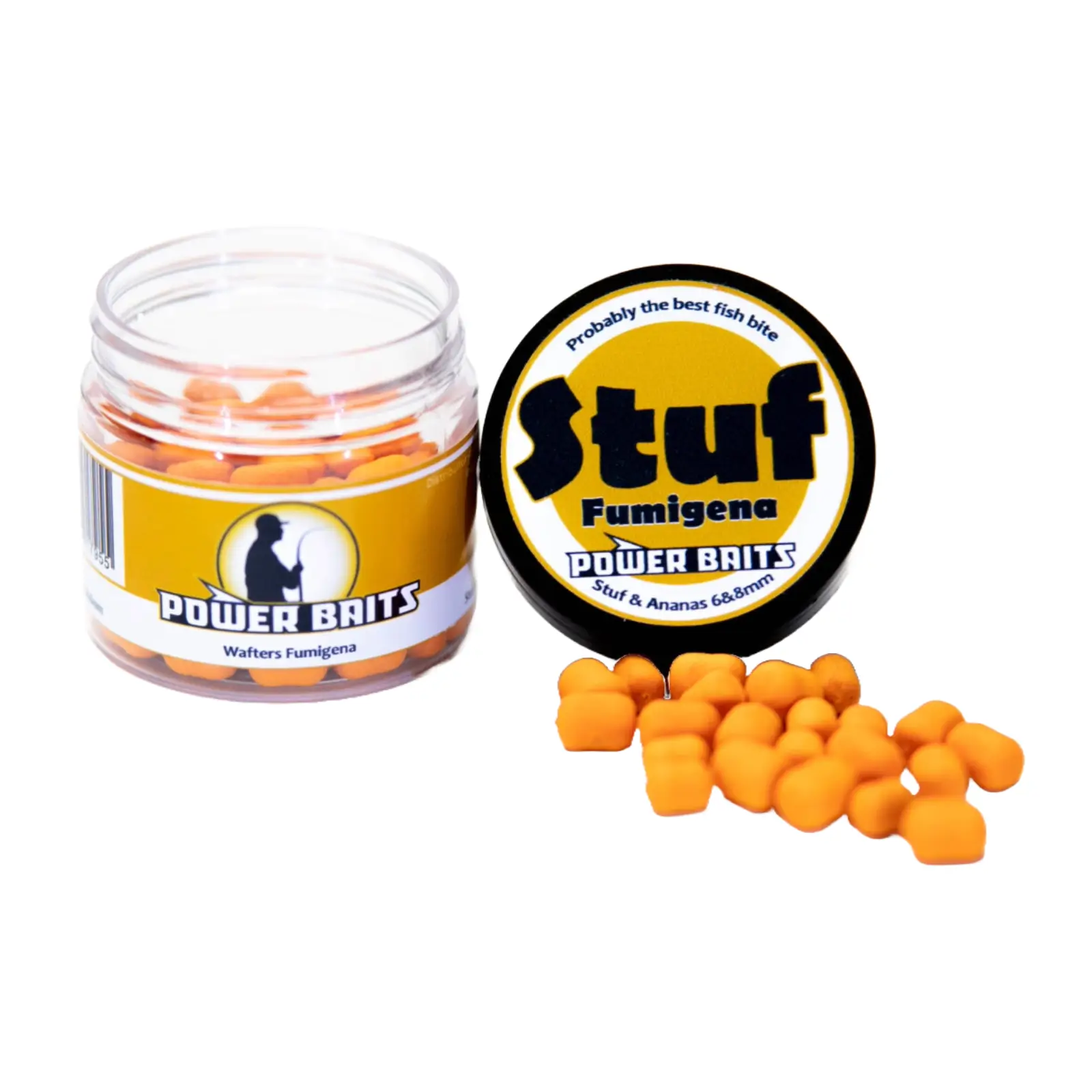 Wafters, Pop-up - Wafters Power Baits Fumigenă Stuf și Ananas 6-8mm Portocaliu