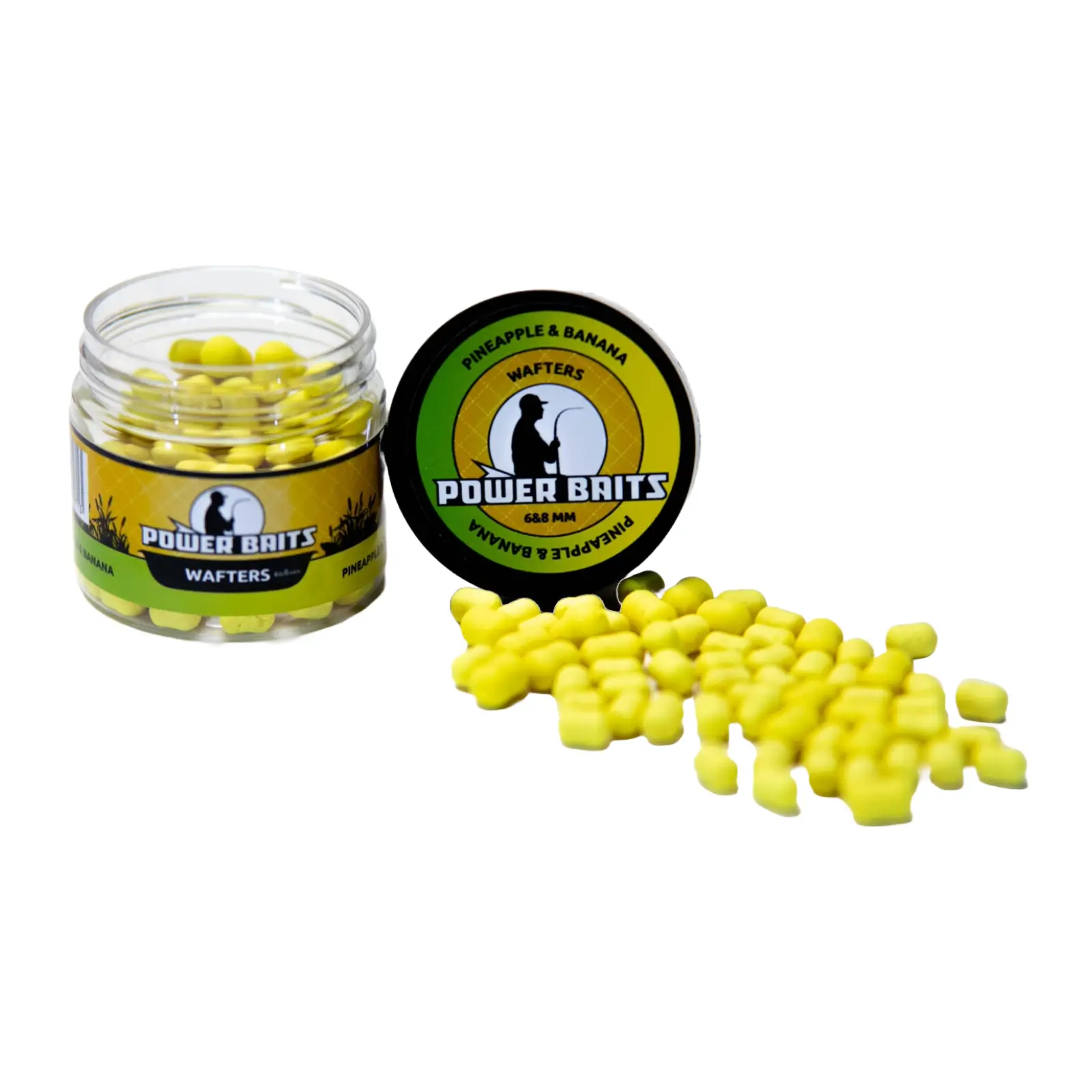 Wafters Power Baits Pineapple & Banana 6-8mm Galben Fluo