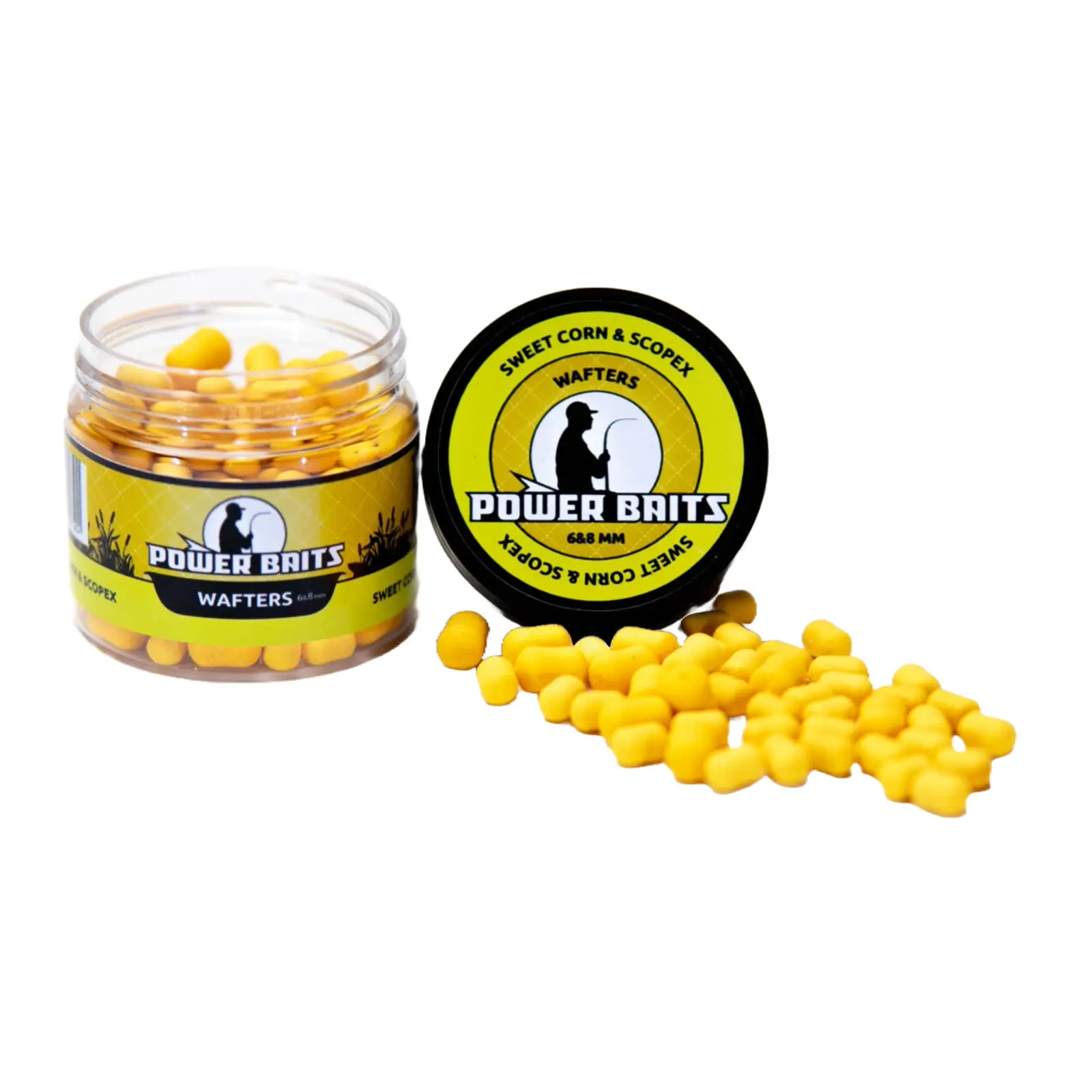 Wafters Power Baits Sweet Corn & Scopex 6-8mm Portocaliu