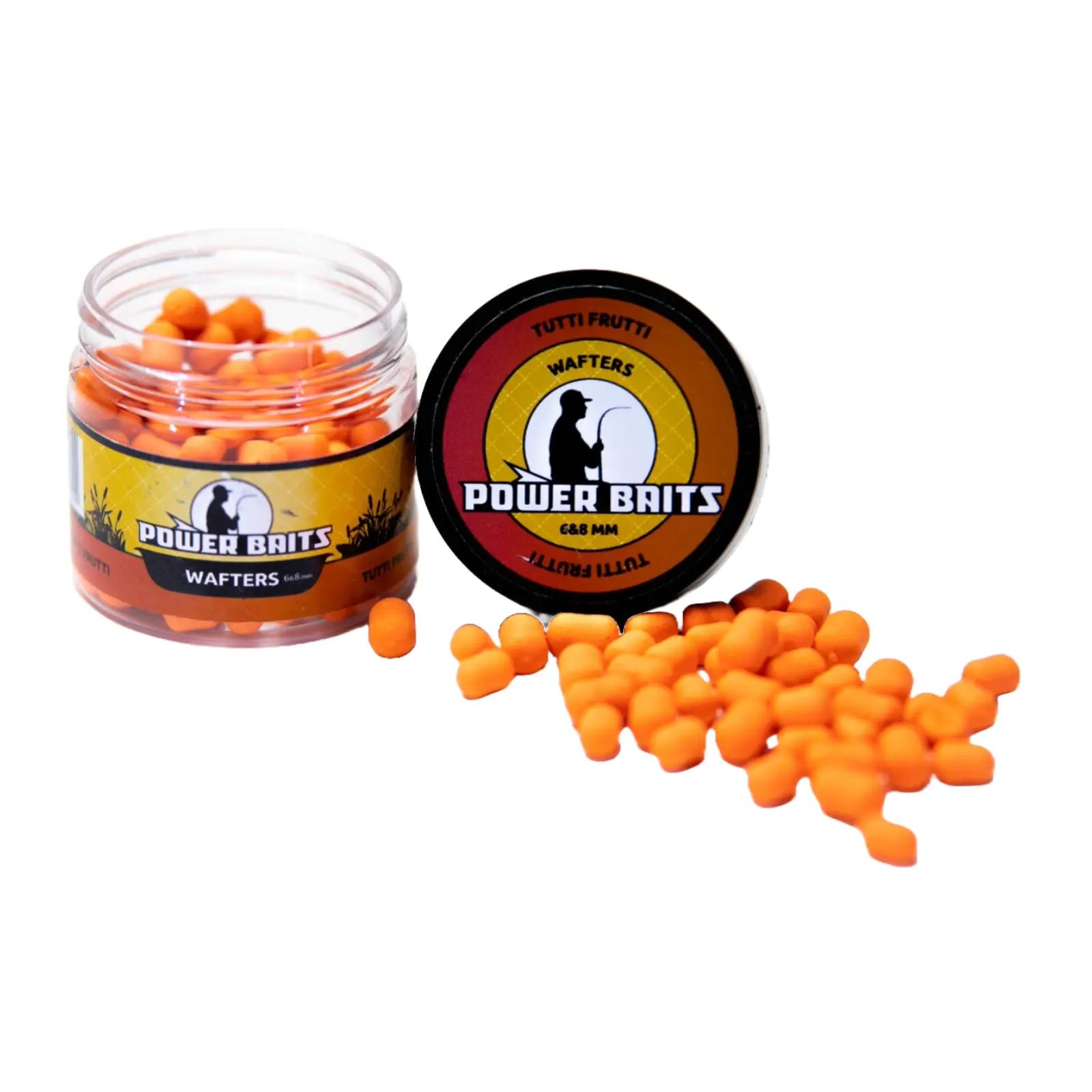 MOMELI DE CÂRLIG - Wafters Power Baits Tutti Frutti 6-8mm Portocaliu