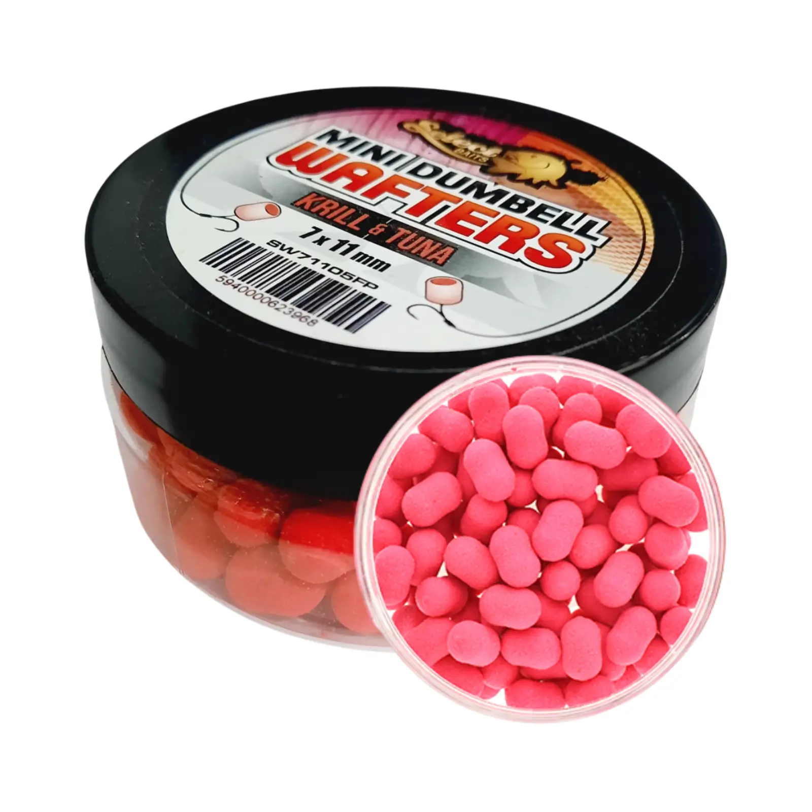 Wafters Select Baits Mini Dumbells Krill-Tuna 7/11mm Roz