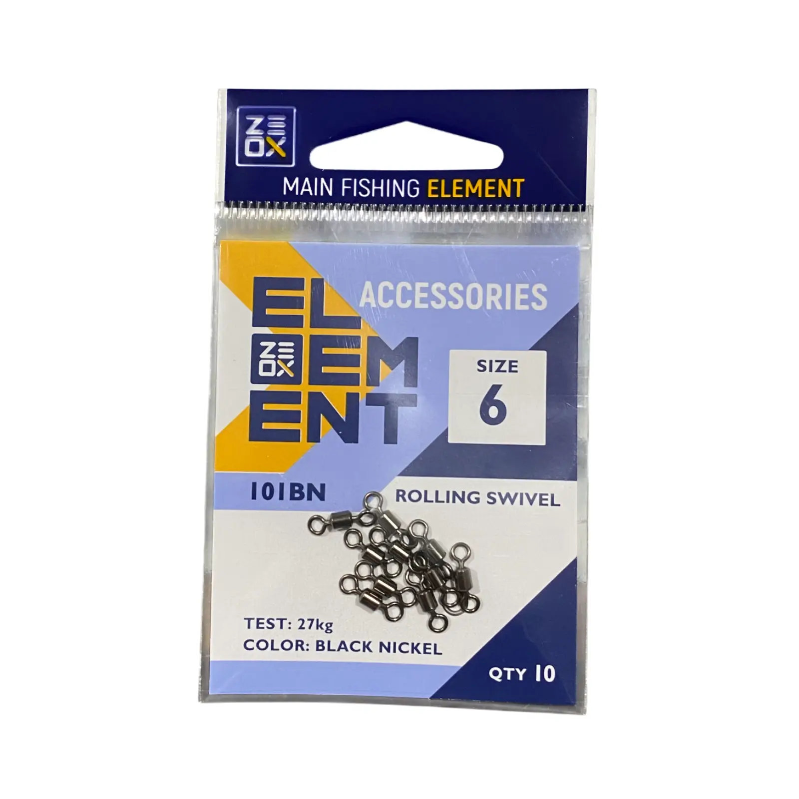 Accesorii Monturi Crap - Zeox Vârtej Cilindric Finisaj Nickel Mărime 4-6