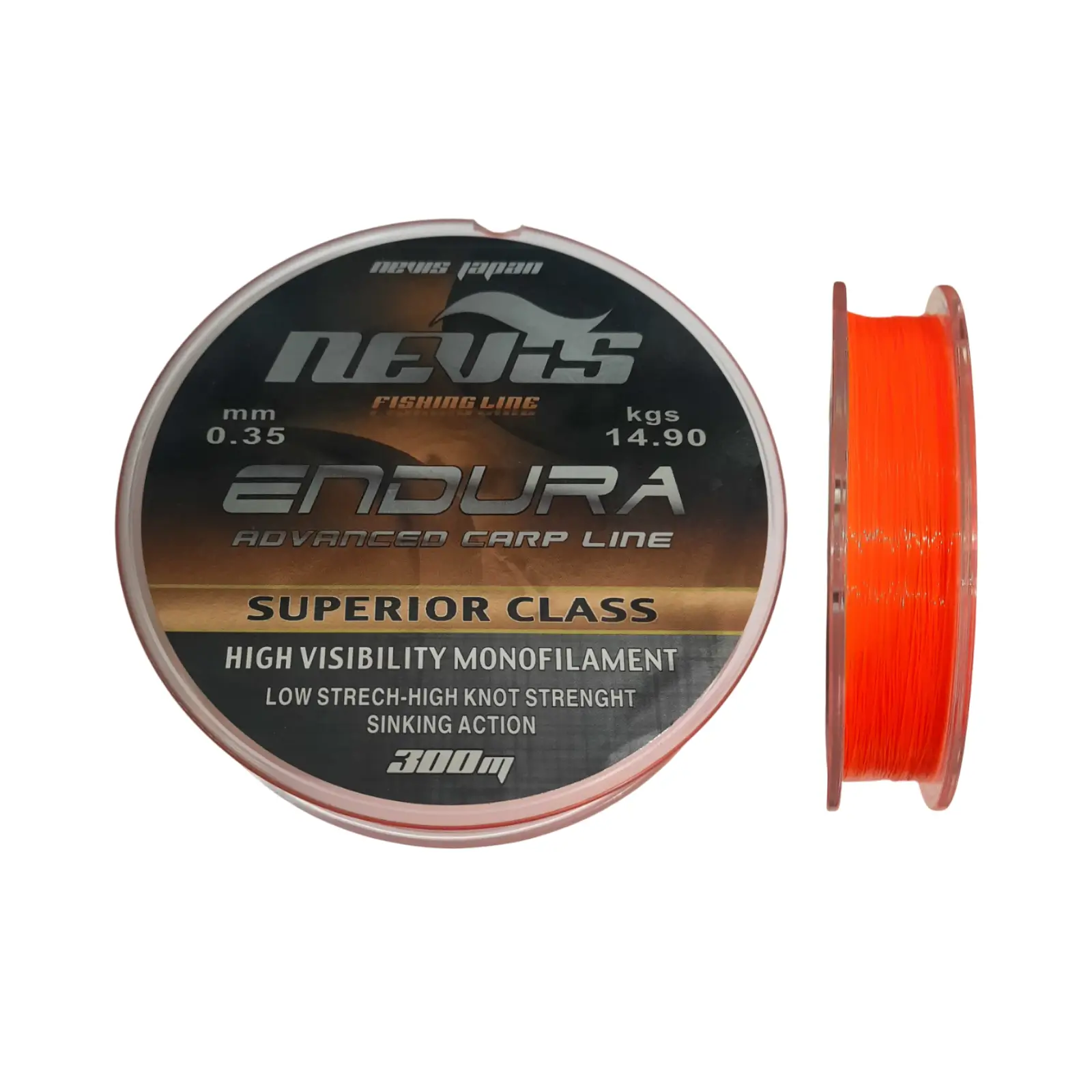 Fir Monofilament Nevis Endura Orange 300m 0,35mm, 300M