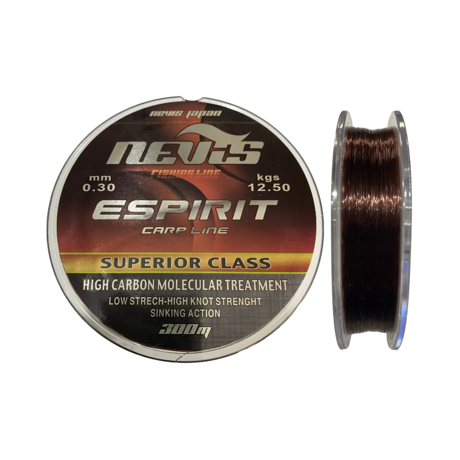 Fir Monofilament Nevis Espirit 300m Maro 0,30mm, 300M