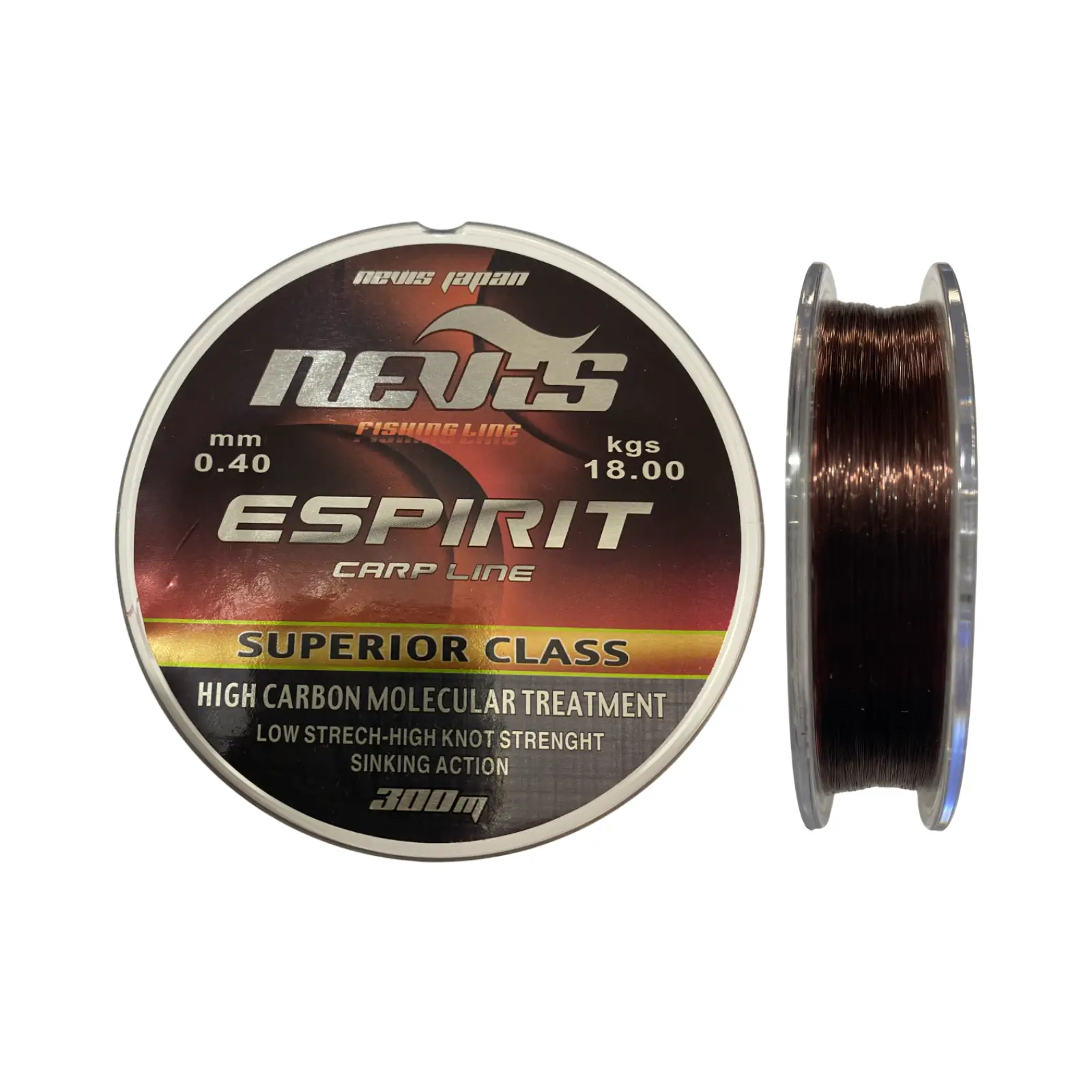 Fir Monofilament Nevis Espirit 300m Maro 0,40mm, 300M