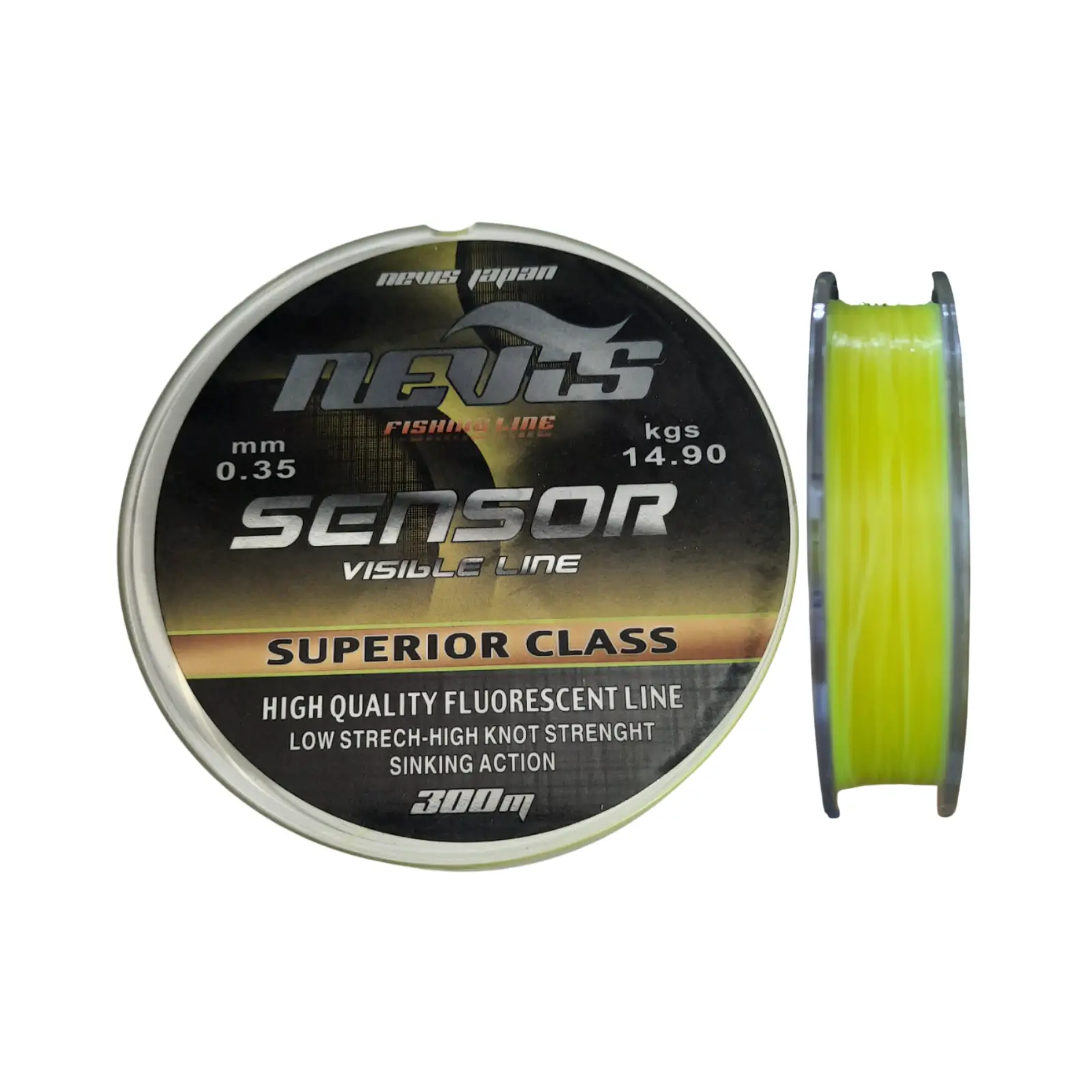 Fir Monofilament Nevis Sensor Galben Fluo 300m 0,35mm, 300M