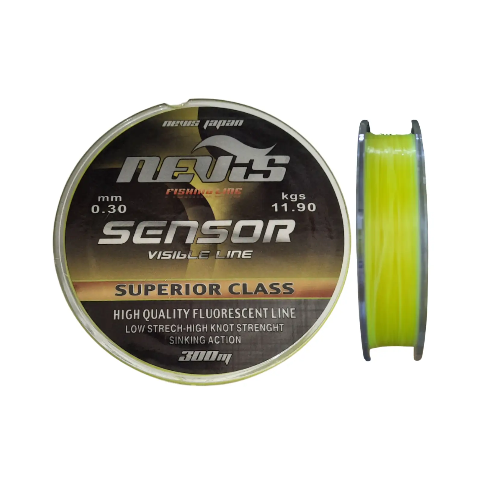 Fir Monofilament Nevis Sensor Galben Fluo 300m 0,30mm, 300M