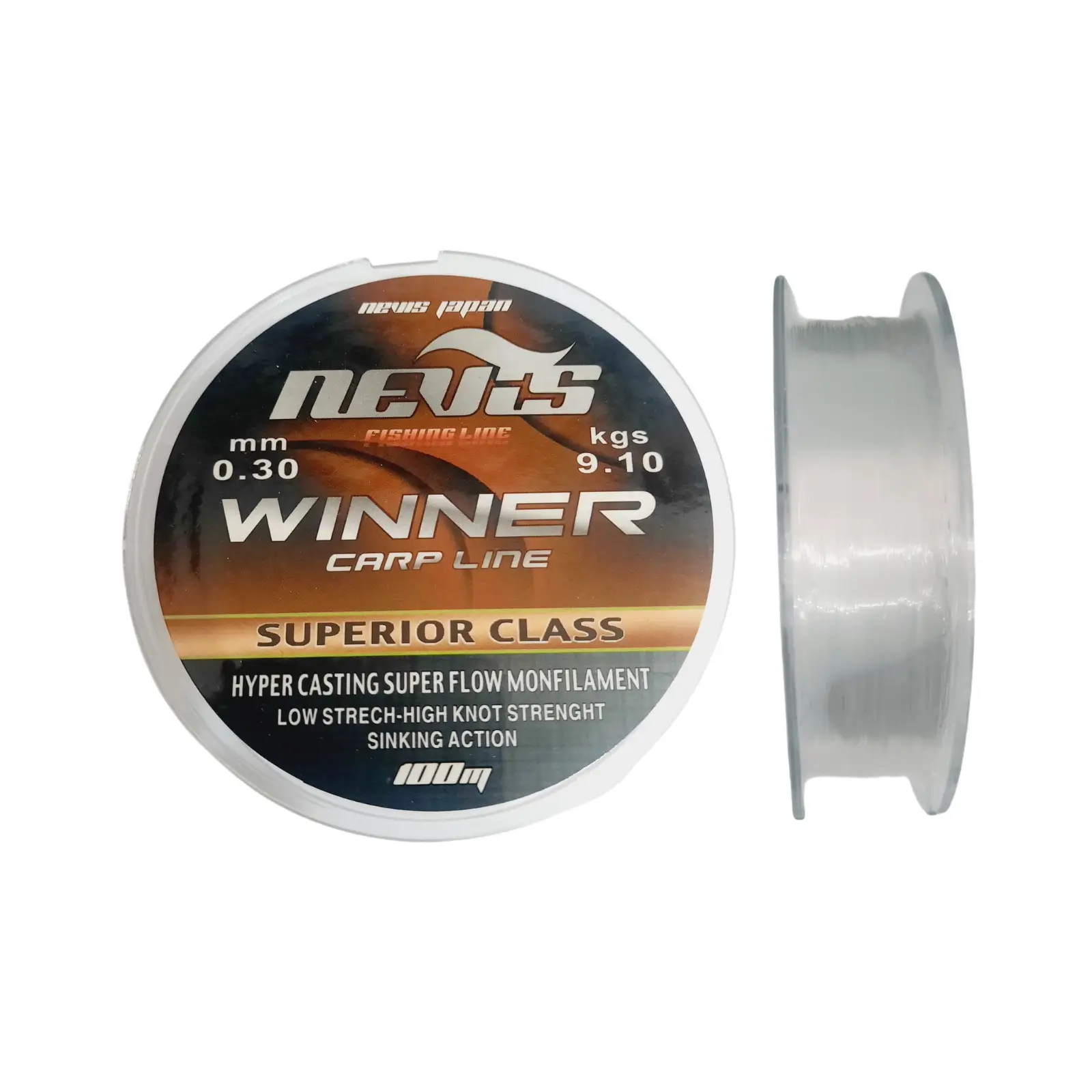 Fir Monofilament Nevis Winner 100m Transparent 0,30mm, 100M