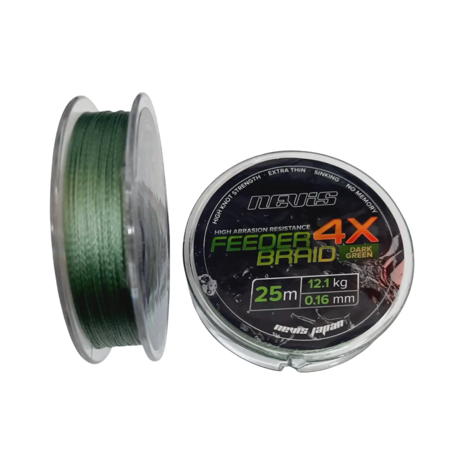 Fir textil Nevis Feeder 4x Braid 25m 0,16mm, 25M