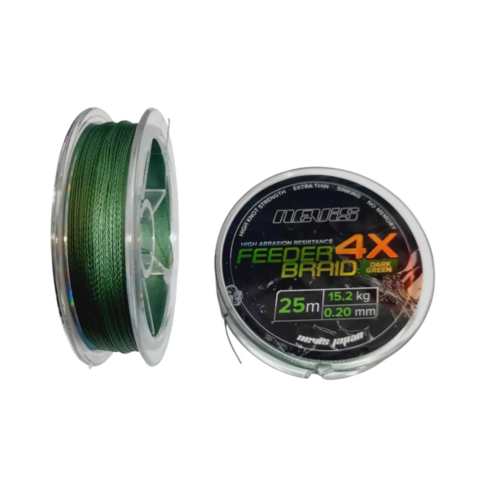 Fir textil Nevis Feeder 4x Braid 25m 0,20mm, 25M