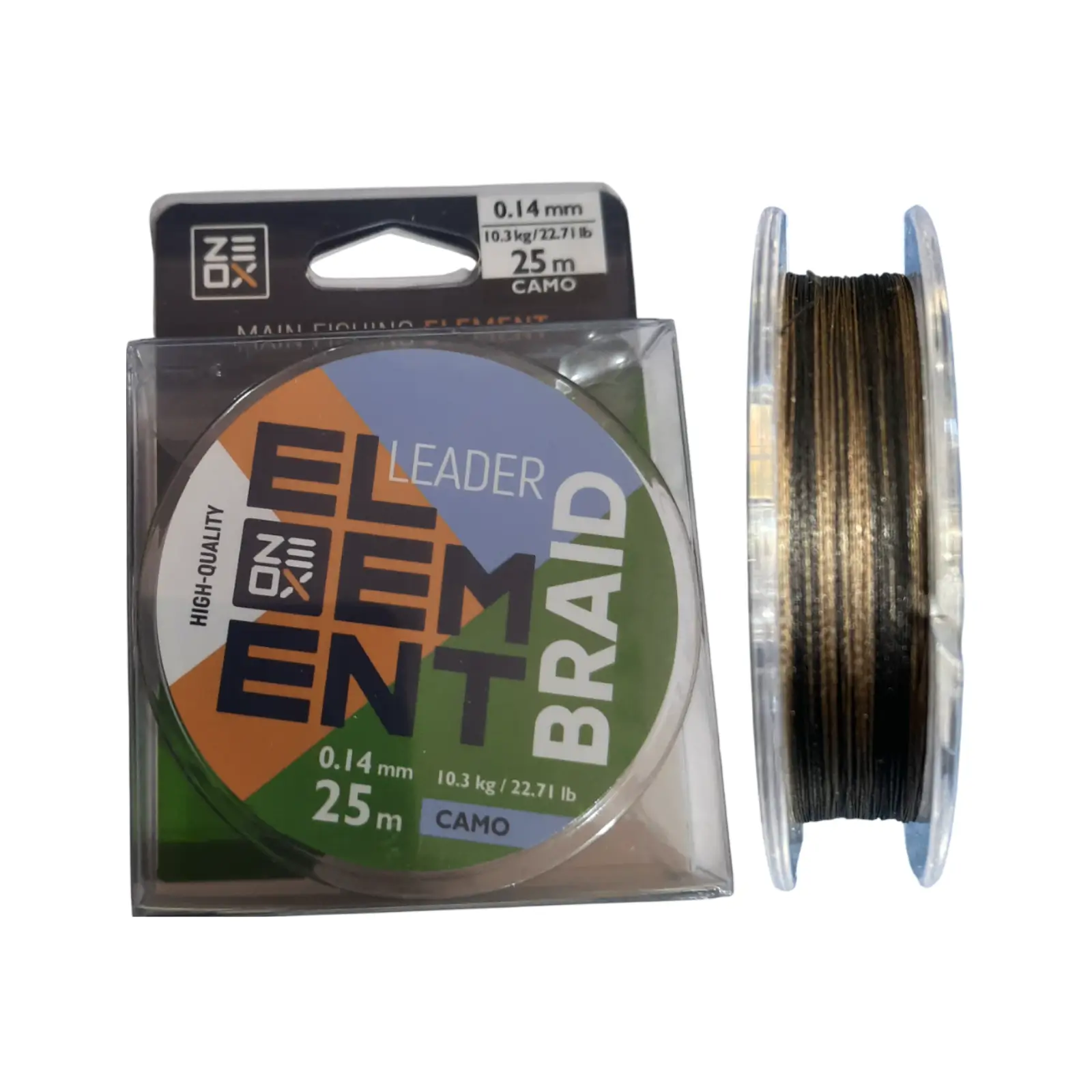 Fir Textil Zeox Element Leader Camo 25m 0,14mm, 25M