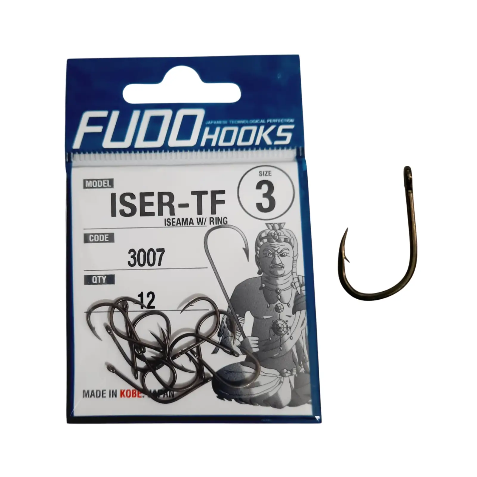 Cârlige Fudo Iseama W Ring Teflonate TF-3007 NR.3, 12 Buc