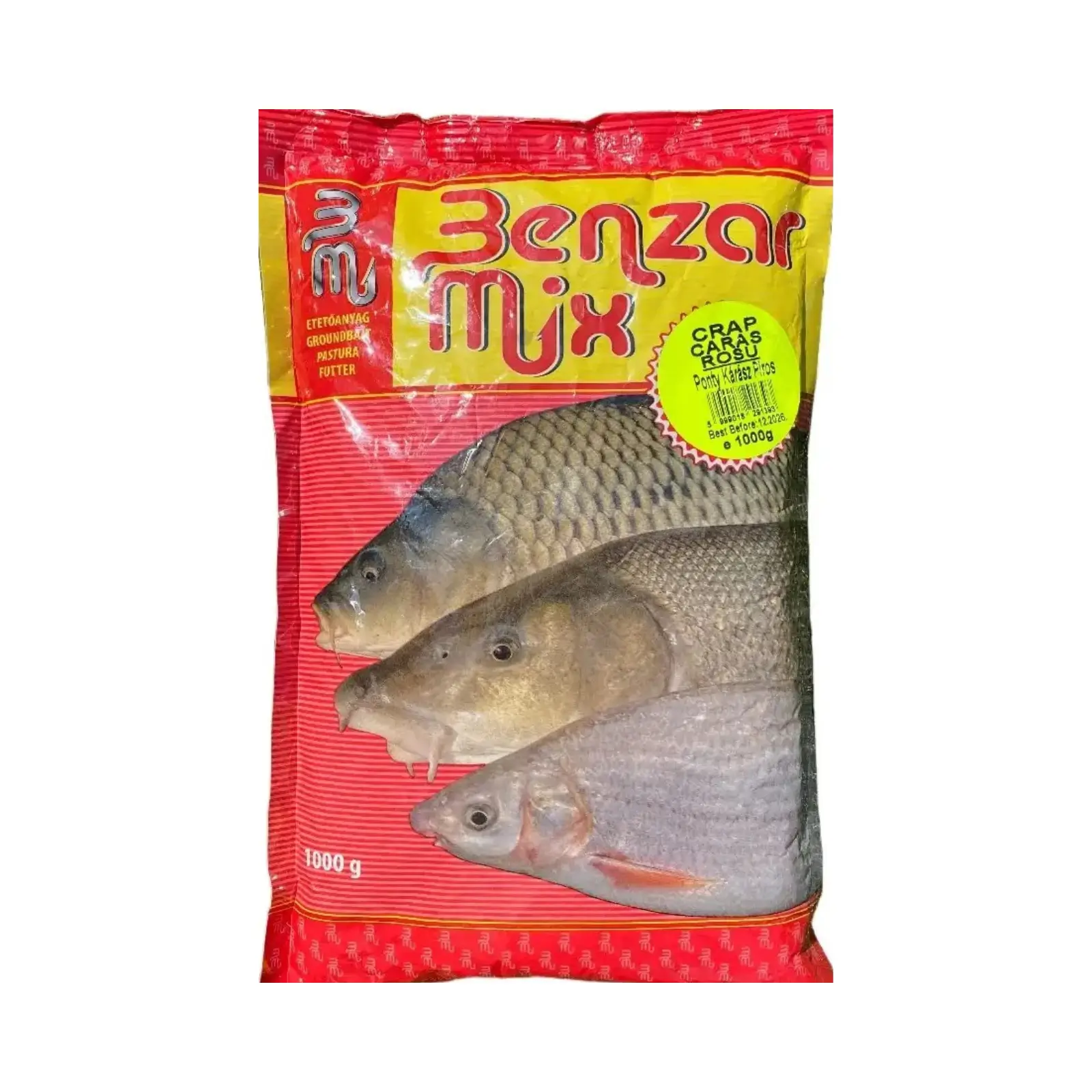Nadă Benzar Mix 1kg - Mix Versatil pentru Crap, Caras 1kg, Crap-Caras-Roșu