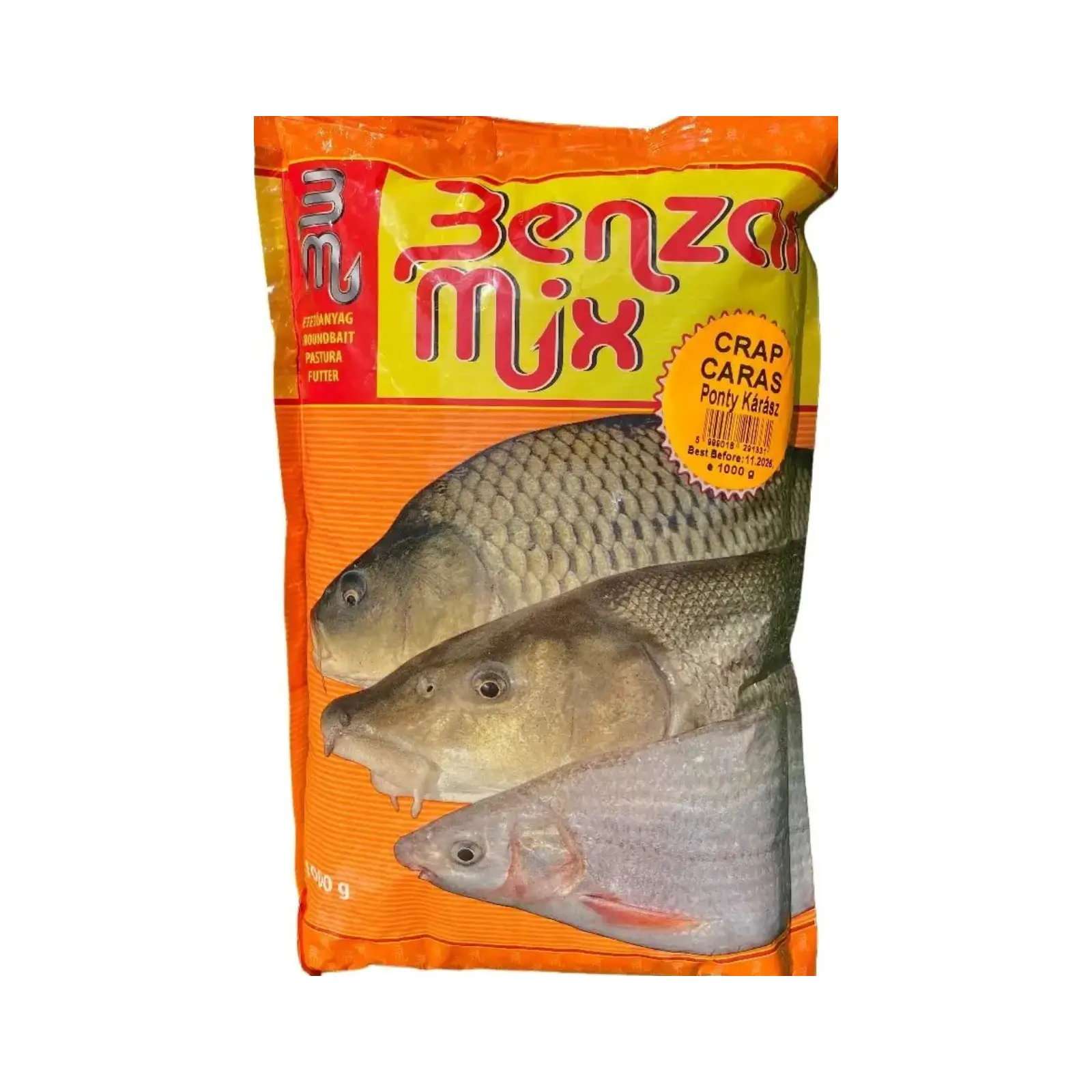 Nadă Benzar Mix 1kg - Mix Versatil pentru Crap, Caras 1kg, Crap-Caras-Galben