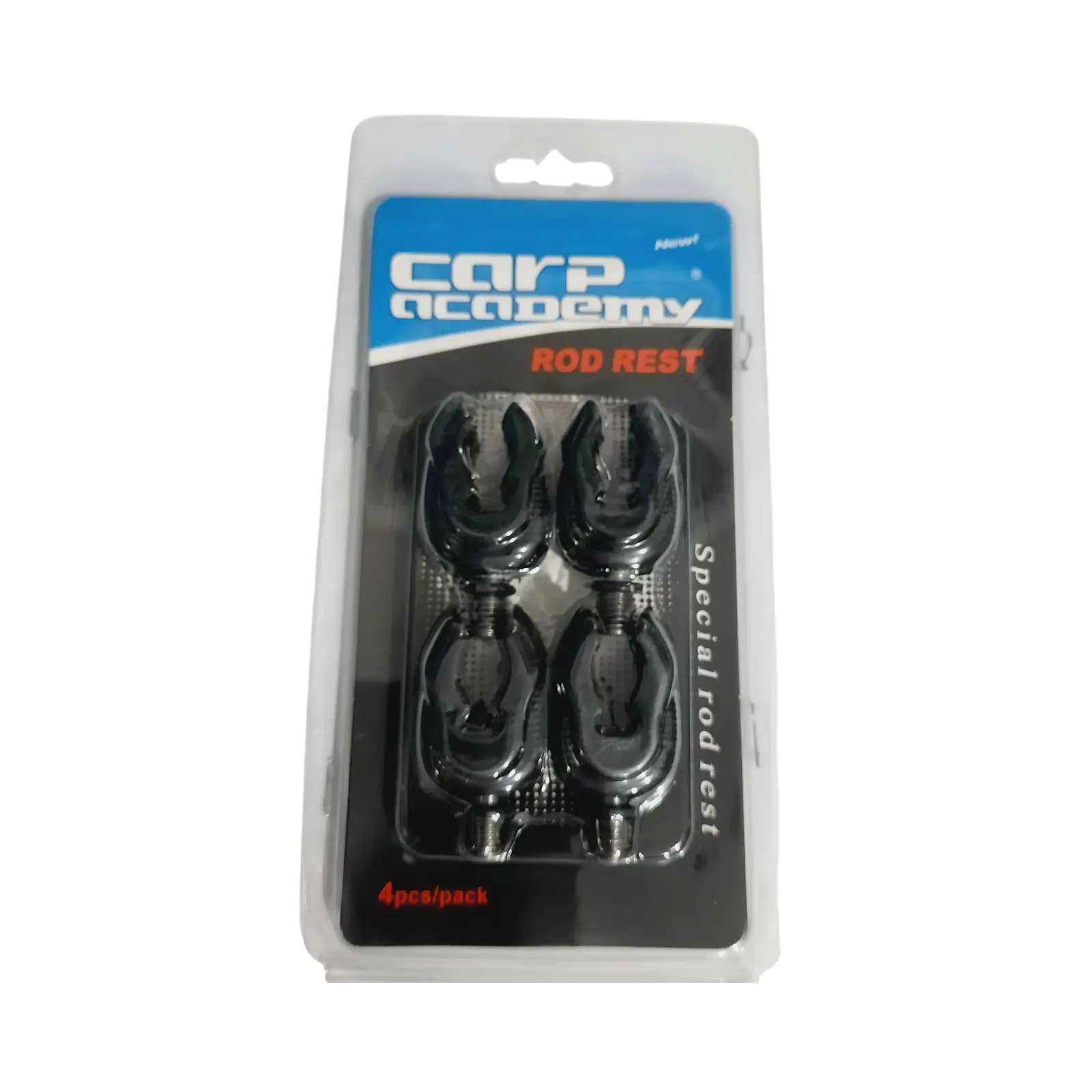 Set 4 Capete Suport Lansetă U-Shape Fluo și Negru din Silicon MIC, NEGRU