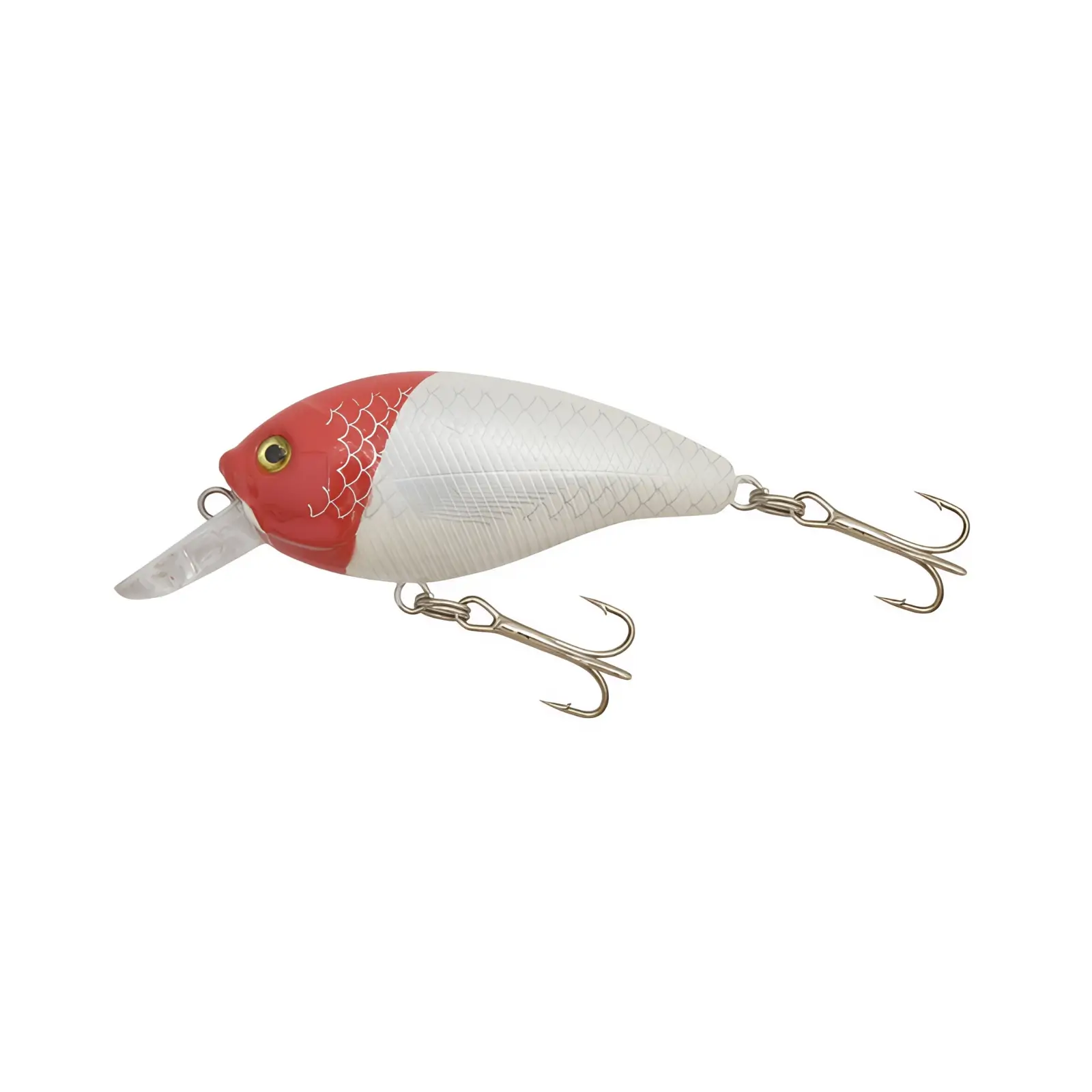 Vobler Kamasaki Fat 6cm Cap roșu, Corp alb