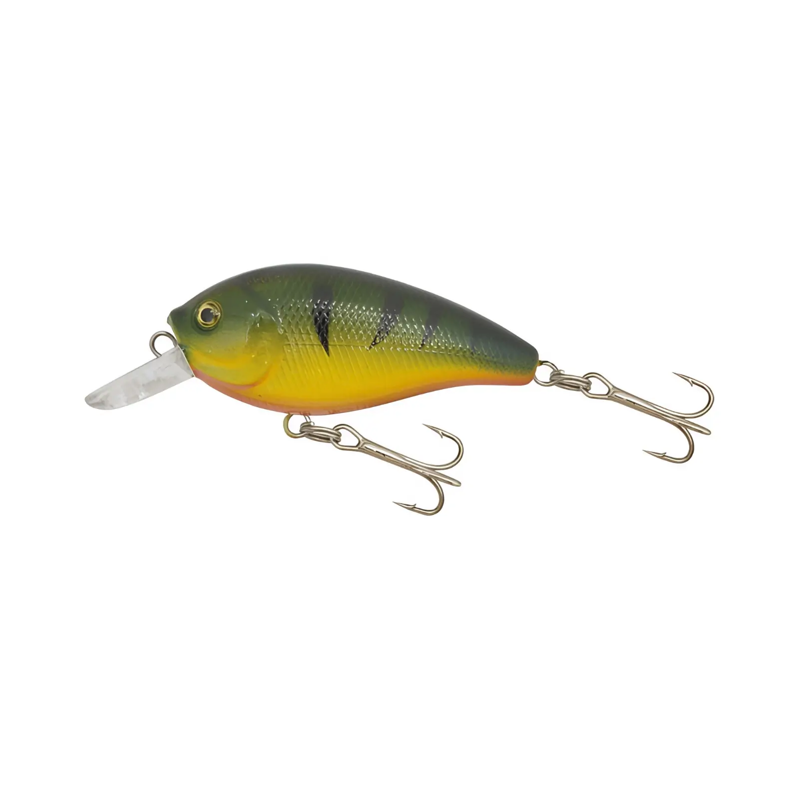 Vobler Kamasaki Fat 6cm Spate verde inchis, abdomen galben-orange