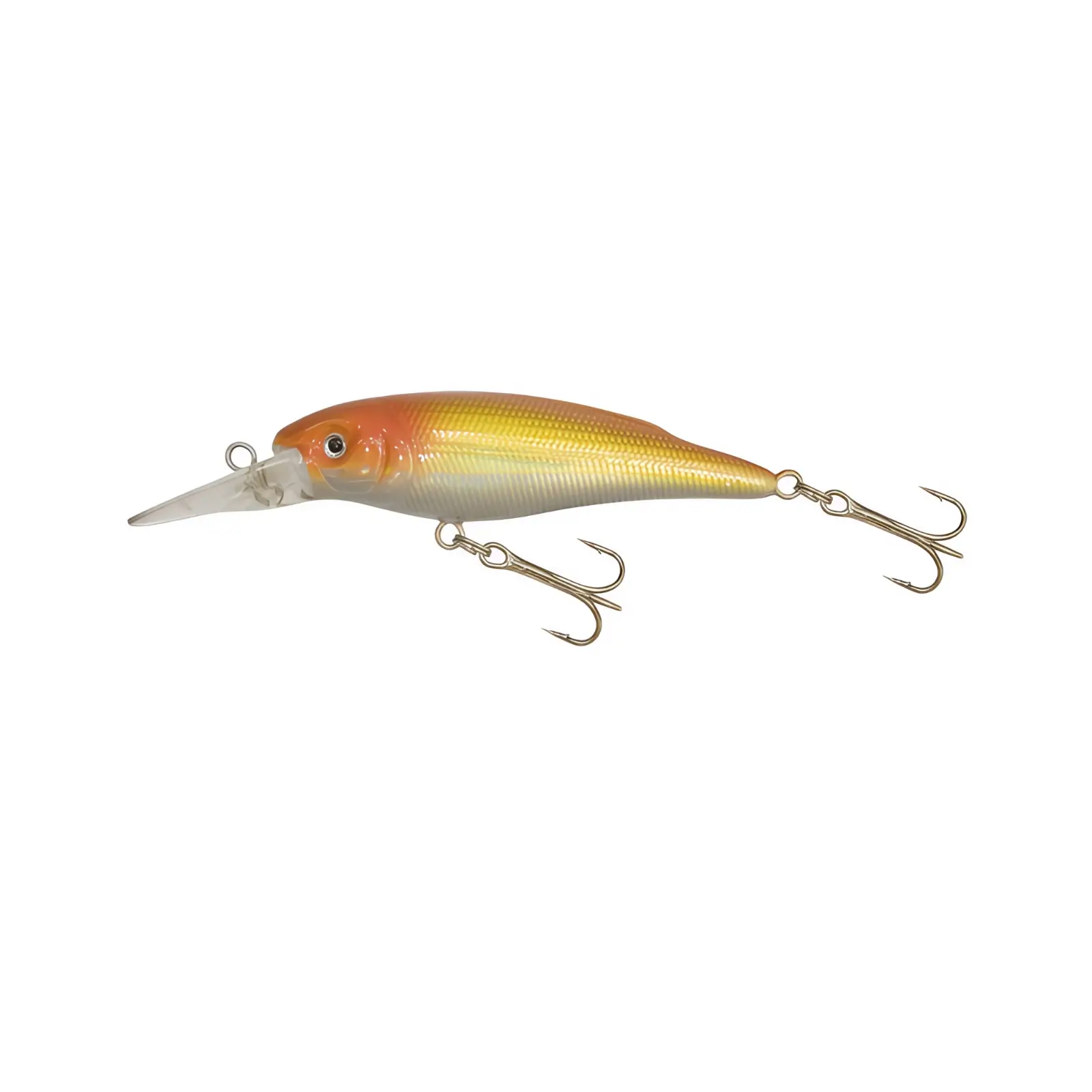 Vobler Kamasaki Shad Plutitor 8cm 12g Spate portocaliu, abdomen auriu