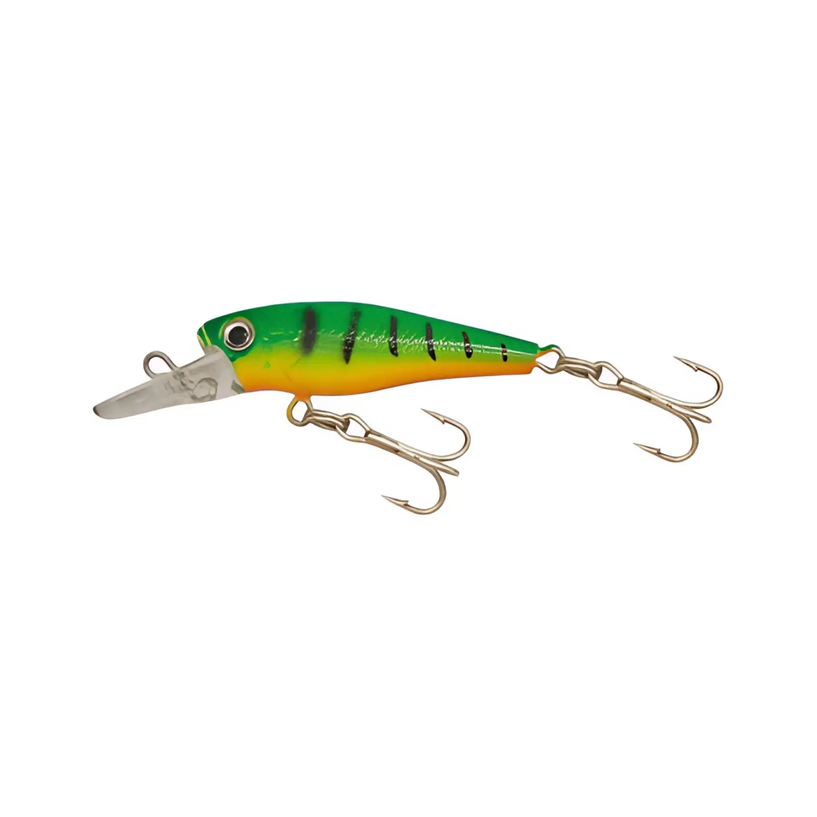 Vobler Plutitor Kamasaki Perch-3 4.5cm 3.5g Spate verde, abdomen galben