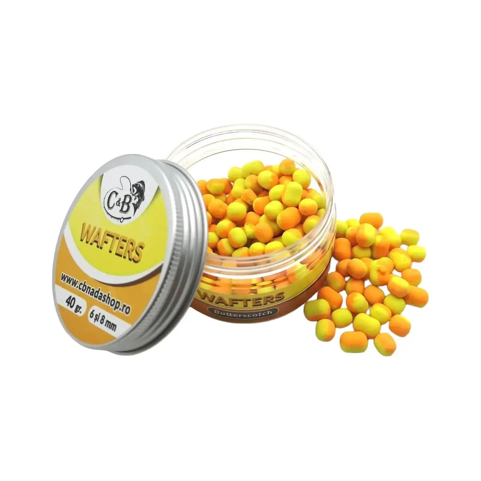 Wafters CB Butterscotch 6 8mm 40g Bicolor Galben Portocaliu 6-8mm