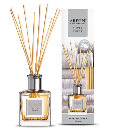 Odorizante - Areon Home Perfumes Odorizant de Camera cu Betisoare Silver Linen 150 ml