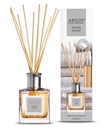 Odorizante - Areon Home Perfumes Odorizant de Camera cu Betisoare Silver Linen 150 ml