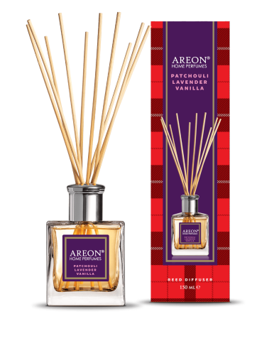 Odorizante - Areon Home Perfumes Tartan Odorizant de Camera cu Betisoare Patchouli, Lavender & Vanilla 150 ml