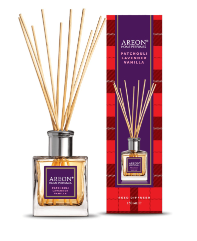 Odorizante - Areon Home Perfumes Tartan Odorizant de Camera cu Betisoare Patchouli, Lavender & Vanilla 150 ml