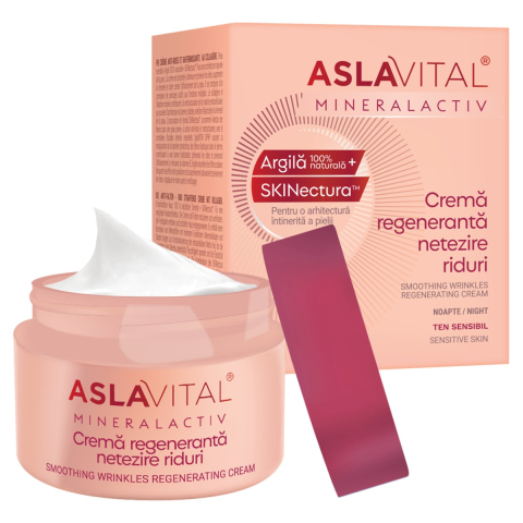 Ingrijire ten - Aslavital Mineralactiv Crema Regeneranta Netezire Riduri de Noapte 50 ml