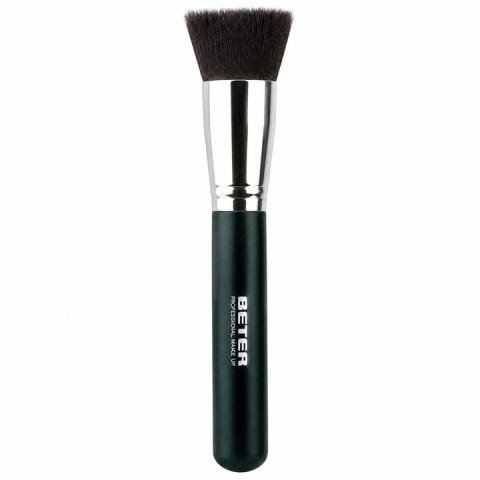Machiaj - Beter Professional Make Up Nr. 18 Pensula Flat Top pentru Fond de Ten Lichid din Par Sintetic