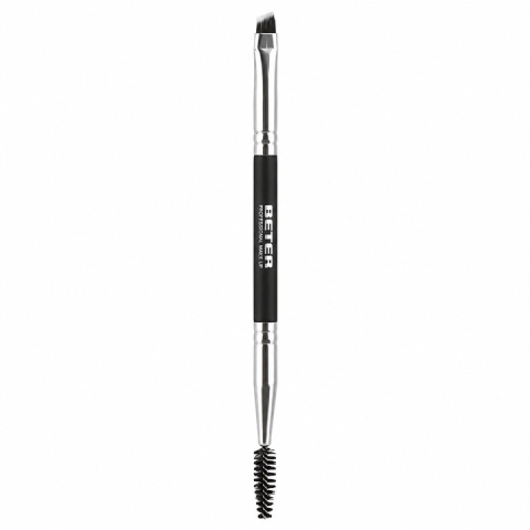 Pensule machiaj - Beter Professional Make Up Nr. 8 Pensula Dubla pentru Sprancene si Gene din Par Sintetic