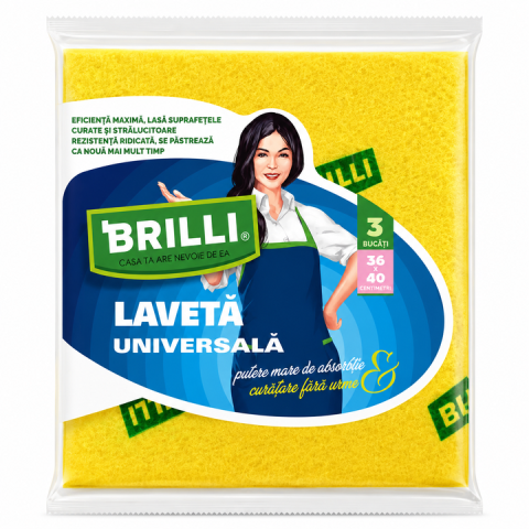 Lavete - Brilli Laveta Universala Multifunctionala 36x40 cm 3 buc