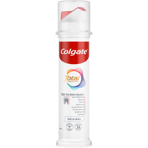 Igiena dentara - Colgate Total Active Prevention Original Pasta de Dinti cu Pompa 100 ml