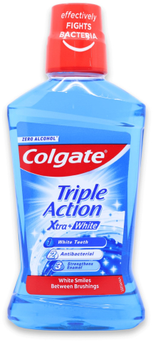 Apa de gura - Colgate Triple Action Xtra White Apa de Gura fara Alcool 500 ml