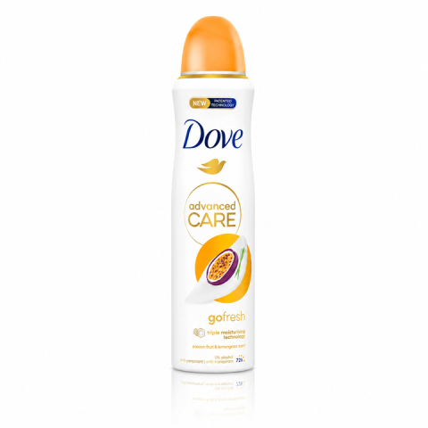Ingrijire corp - Dove Advanced Care Go Fresh Antiperspirant Spray Fructul Pasiunii si Lemongrass 250 ml
