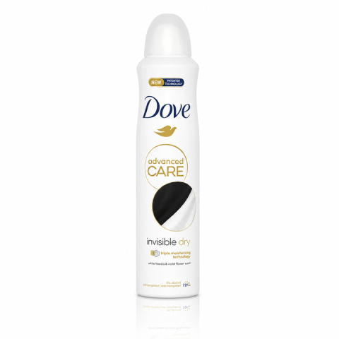 Ingrijire corp - Dove Advanced Care Invisible Dry Antiperspirant Spray 72h 250 ml