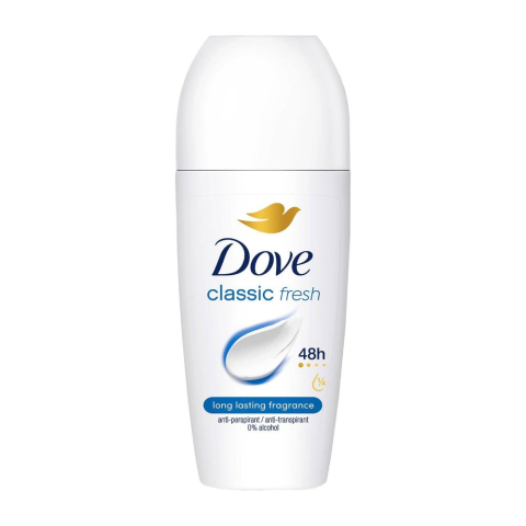 Deodorante femei - Dove Classic Fresh Deodorant Roll-On pentru Femei 50 ml