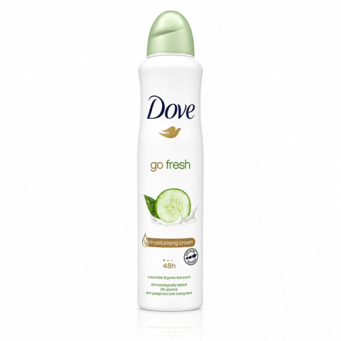 Deodorante femei - Dove Go Fresh Antiperspirant Spray Castravete si Ceai Verde 250 ml
