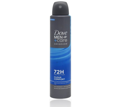 Deodorante - Dove Men+Care Advanced Clean Comfort Antiperspirant Spray 72h 250 ml