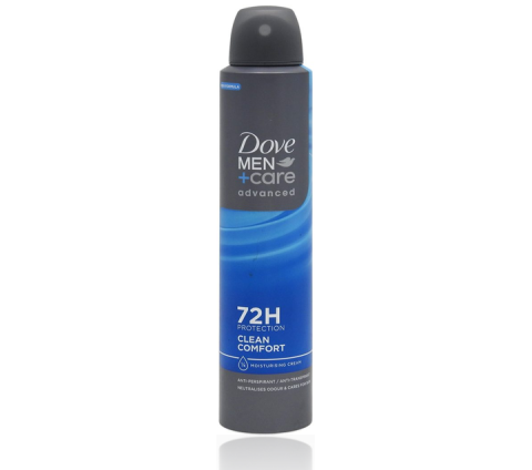 Ingrijire corp - Dove Men+Care Advanced Clean Comfort Antiperspirant Spray 72h 250 ml