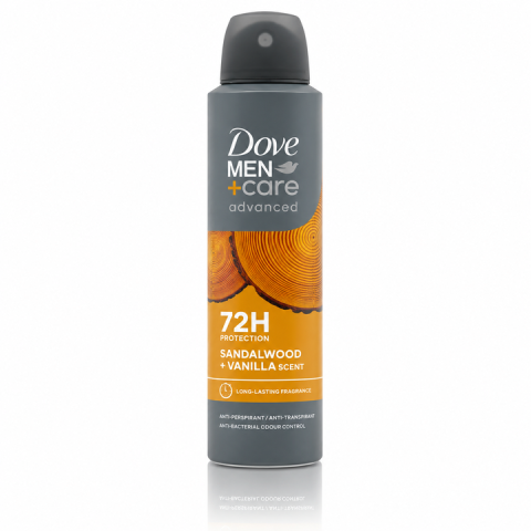Ingrijire corp - Dove Men+Care Advanced Sandalwood + Vanilla Antiperspirant Spray 72h 150 ml