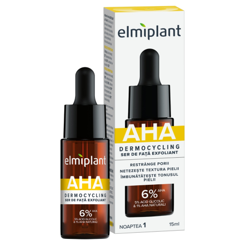 Ingrijire ten - Elmiplant Dermocycling Ser Exfoliant cu 6% AHA 15 ml