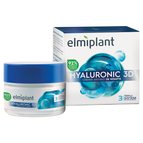 Ingrijire ten - Elmiplant Hyaluronic 3D Crema Antirid de Noapte 50 ml